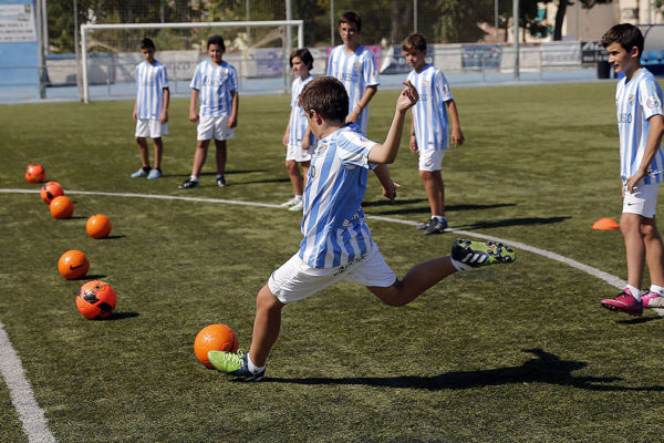Malaga CF Training kicks