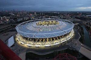 London Stadium by night